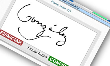 captura de firmas electronicamente